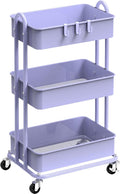 Simple Houseware 3-Tier Heavy Duty Metal Utility Rolling Cart by SimpleHouseware