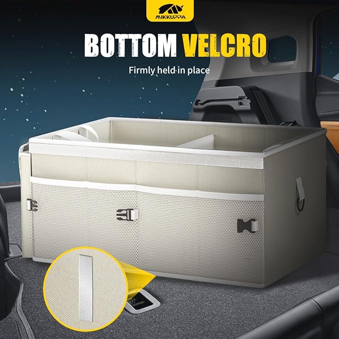 MIKKUPPA Car Trunk Organizer - 65L Collapsible Trunk Organizer - Image 3