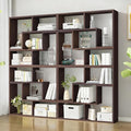 Expandable Bookcase with Adjustable Width, Wooden Room Divider Bookshelf by Unknown