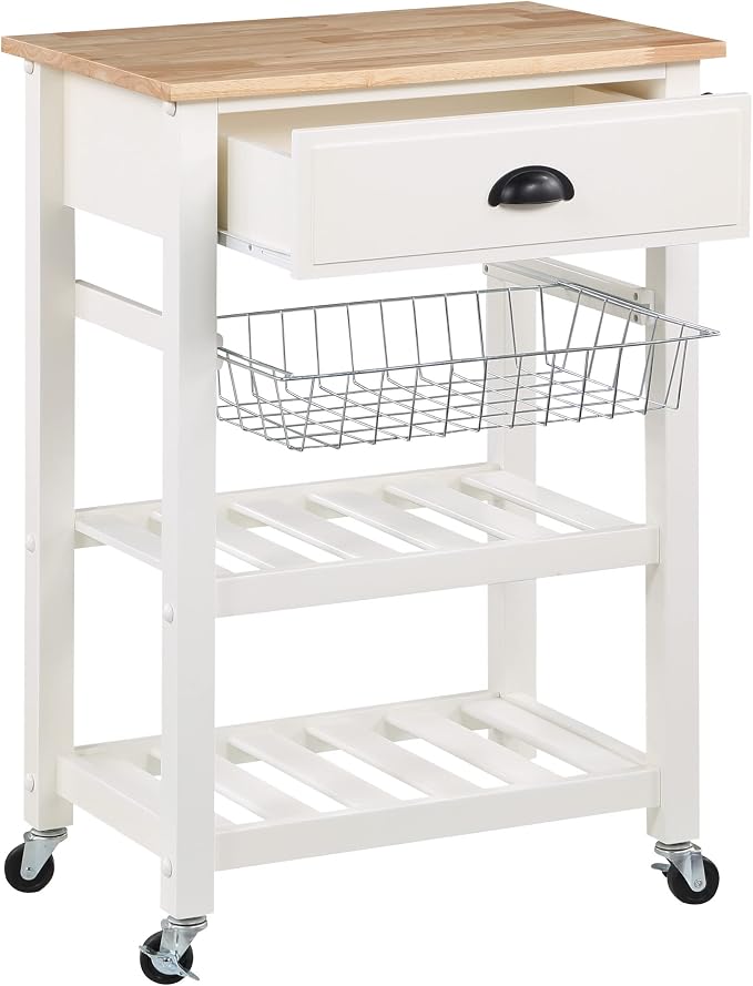 OSP Home Furnishings Hampton Kitchen Cart - Image 2