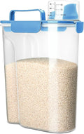 Rice Storage Container, 5 to 10lb Dry Food Airtight Dispenser, Pet Dog Cat Food by Viretec