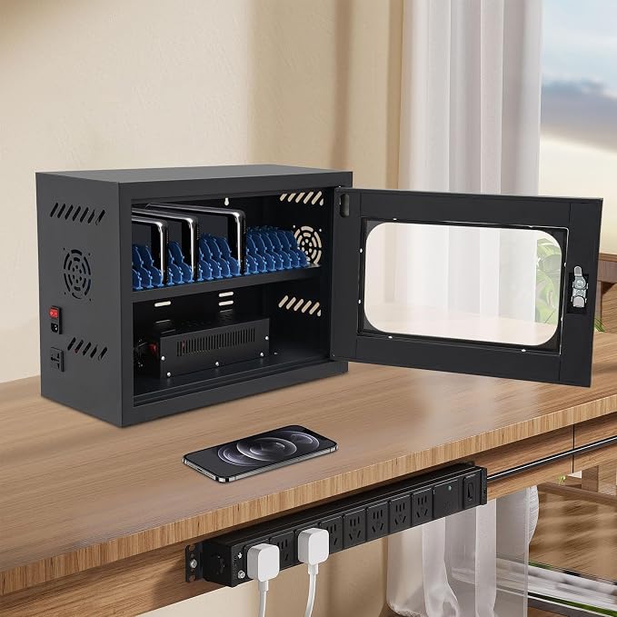 20-Slot Cell Phone Charging Station Cabinet - Image 4