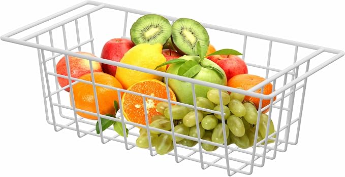 Chest Freezer Organizer Bins, Deep Freezer Basket Storage Rack Bins Wire Metal - Image 5