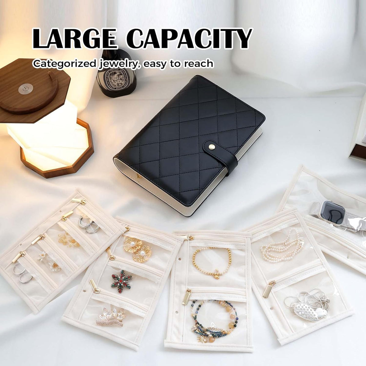 Travel Jewelry Organizer Case, Portable Jewelry Organizers Storage