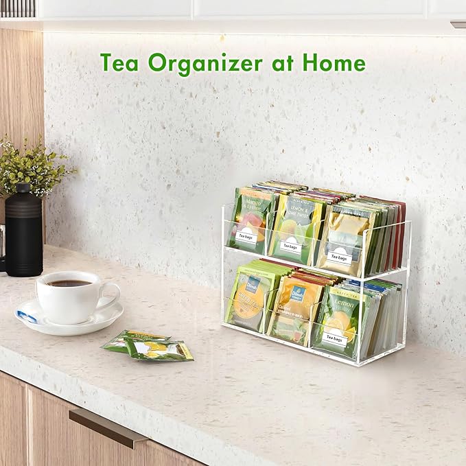 BEYGORM Acrylic Tea Bag Organizer - Image 4