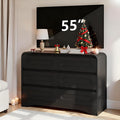 Black Dresser, Modern 6 Drawers Dressers & Chest of Drawers by SOLACEFURNITURE