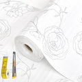 Shelf Liners for Kitchen Cabinets 17in x 30FT Non Adhesive Drawer Liner Sliver by Oneoftheworld