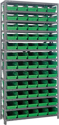 Quantum Storage Systems 1875-104GN Solid Heavy Duty 13 Shelves 60 Economy Green by QuantumStorageSystems