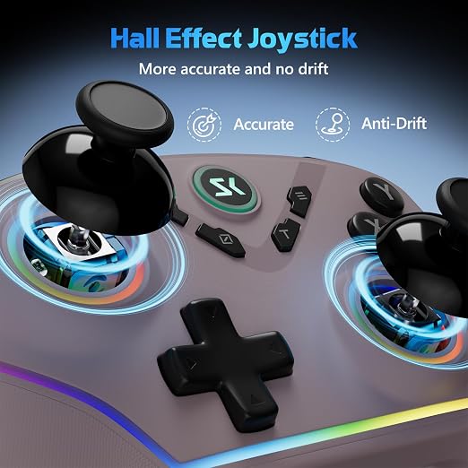 Wireless PC Controller with Hall Effect Joysticks & Triggers, 1000Hz Polling - Image 2