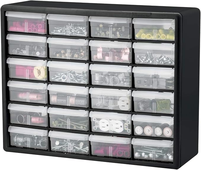 Akro-Mils 24-Drawer Plastic Drawer Storage Cabinet - Image 8