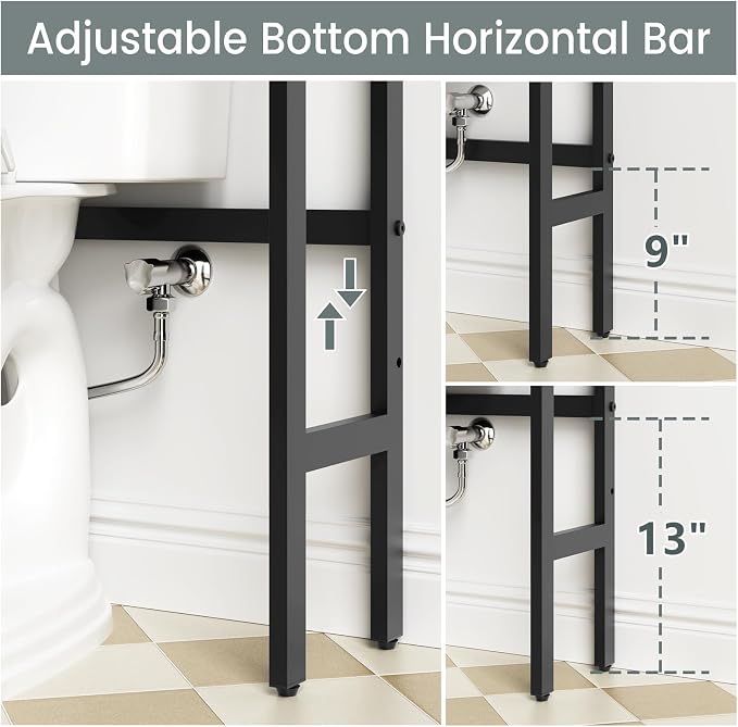 Over The Toilet Storage, Bathroom Over The Toilet Organizer, Above Toilet - Image 8