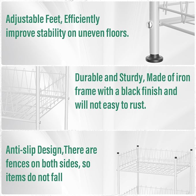 smusei 4 Tier Water Bottle Storage Rack Metal Water Bottle Organizer - Image 4
