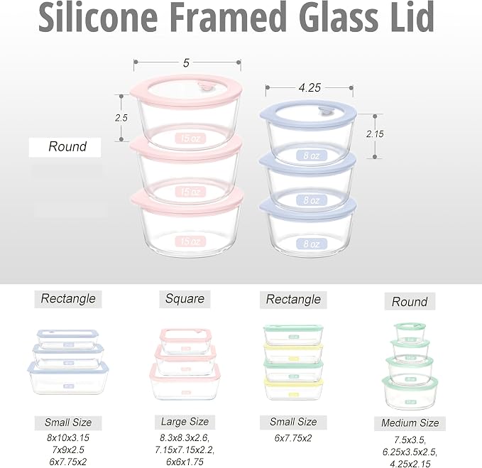 Urban Green Glass Food Container Set - Image 2