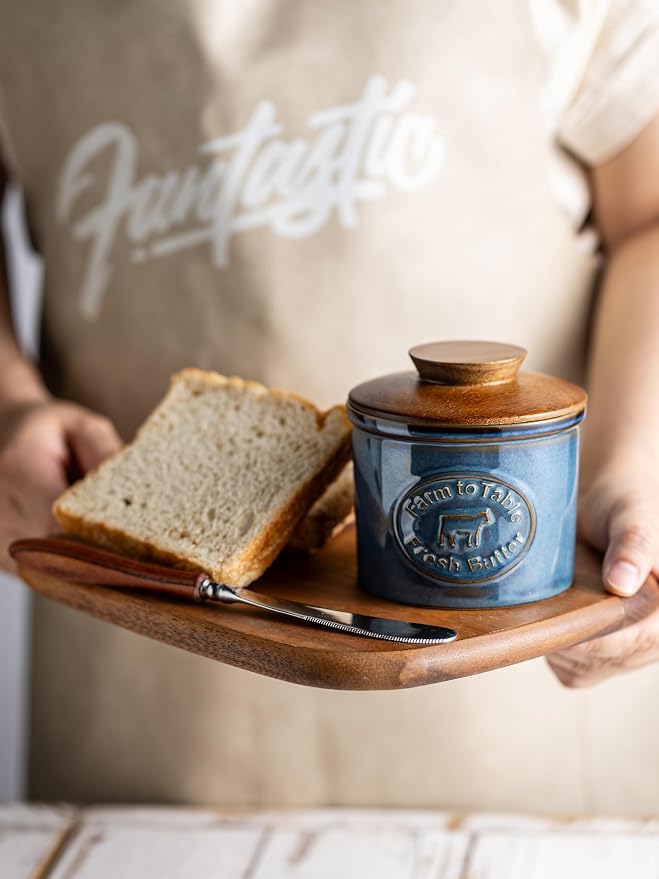Ceramic Butter Dish with Lid, Butter Crock - Image 4