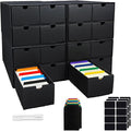4 Sets Trading Card Storage Boxes, Includes 16-750 CT Boxes & 64 Dividers by Unknown