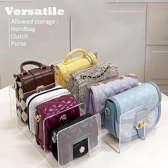 Clear Acrylic File Organizer, Purse Organizer, File Sorter Desktop File Folder - Image 3