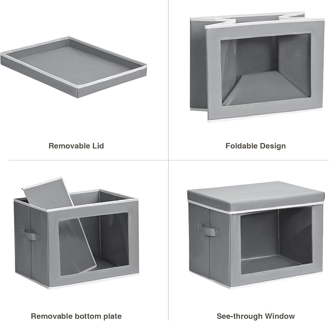 Stackable Storage Bins with Lids - Image 7