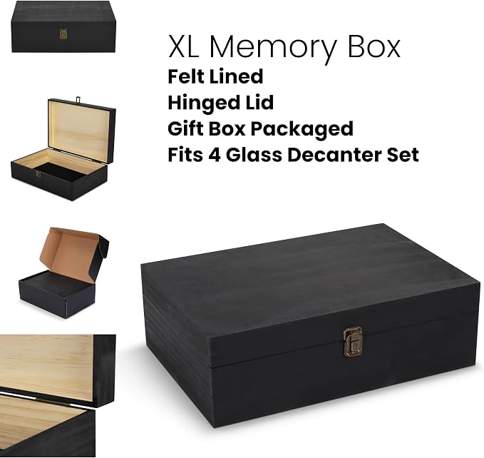 makerflo XL Natural Pine Wood Memory Box - Image 7
