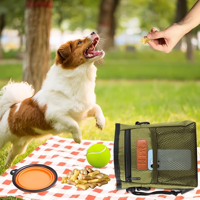 Dog Treat Training Pouch Easily Carries Pet Toys Kibble, Treats Built-in Poop - Image 3