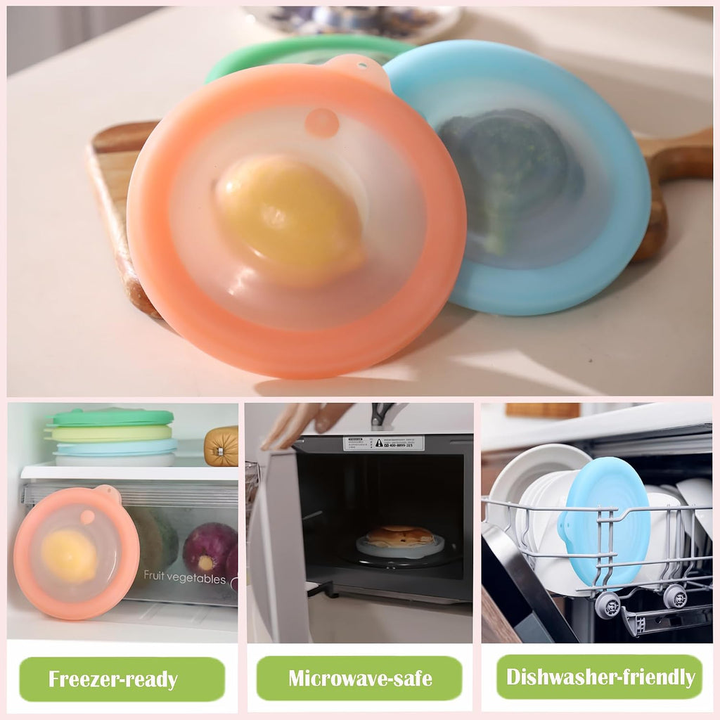 Silicone Reusable Vacuum-Seal Storage Containers for Fridge,Fresh