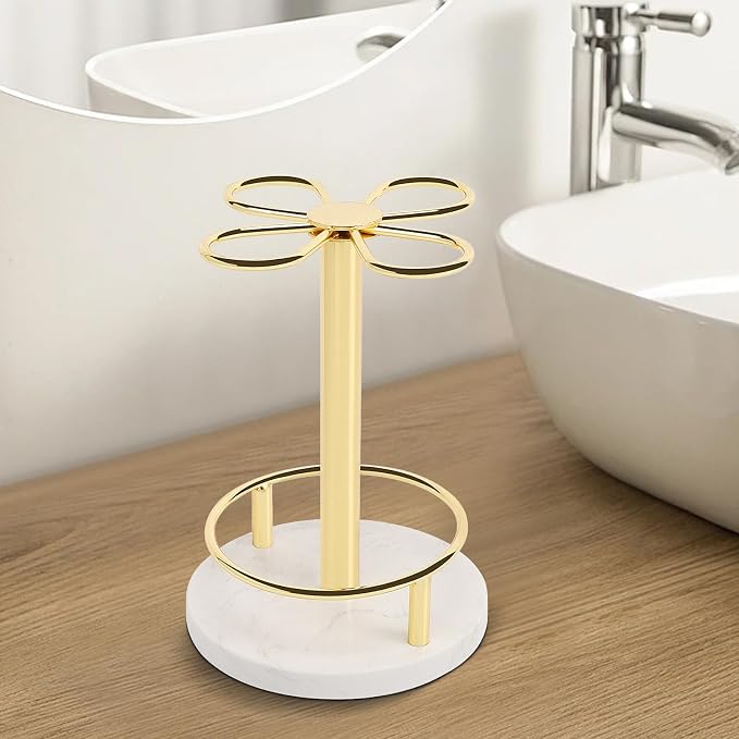 HarJue Toothbrush Holder Stand for Bathroom, Metal Toothbrush Organizer - Image 8