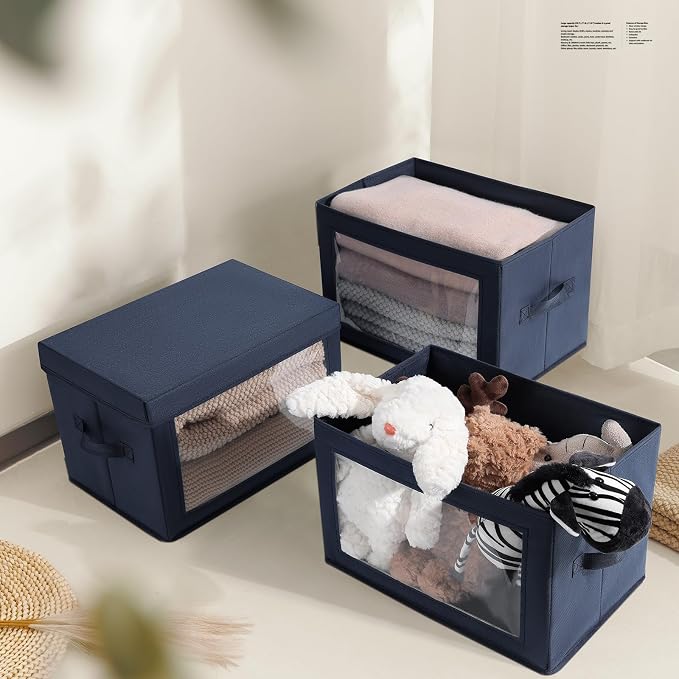 Foldable Storage Boxes with Clear Window - Image 5