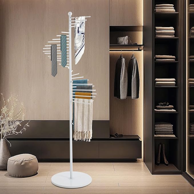 Scarf Display Stand 67" Spiral Scarf Holder Scarf Organizer Hijab Organizer - Image 3
