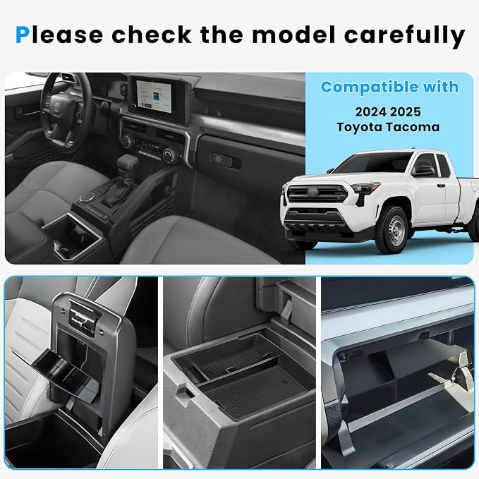 3PCS Center Console Organizer Compatible - Image 2