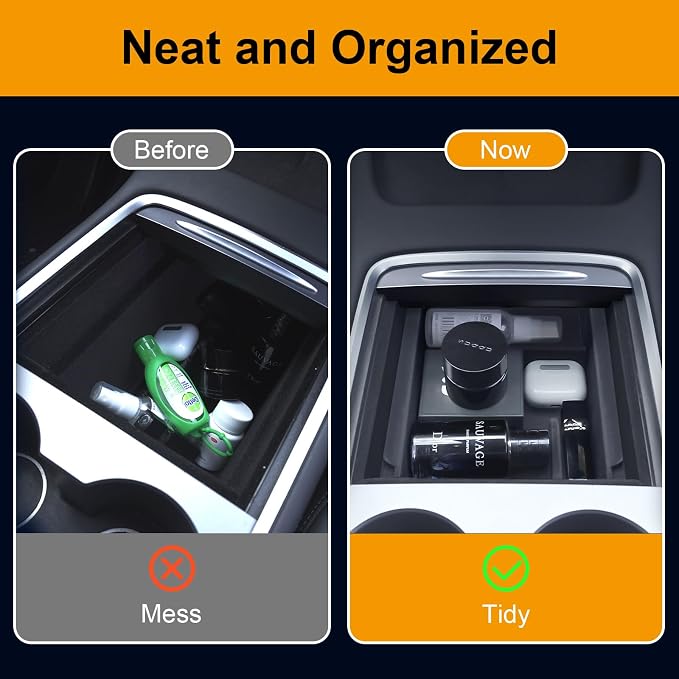 Console Organizer Accessories for Tesla: Model Y/3 2021 2022 2023 2024 Highland - Image 6