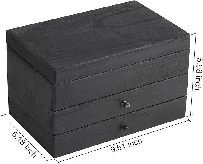 Meangood Jewelry Box Organizer for Women, 3 Layer Large Jewelry Storage Case - Image 6