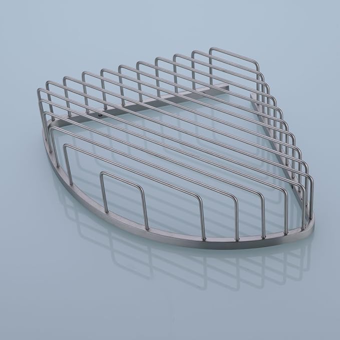 304 Stainless Steel Shower Caddy Corner Basket Shelf Bathroom Organizer Wall - Image 4