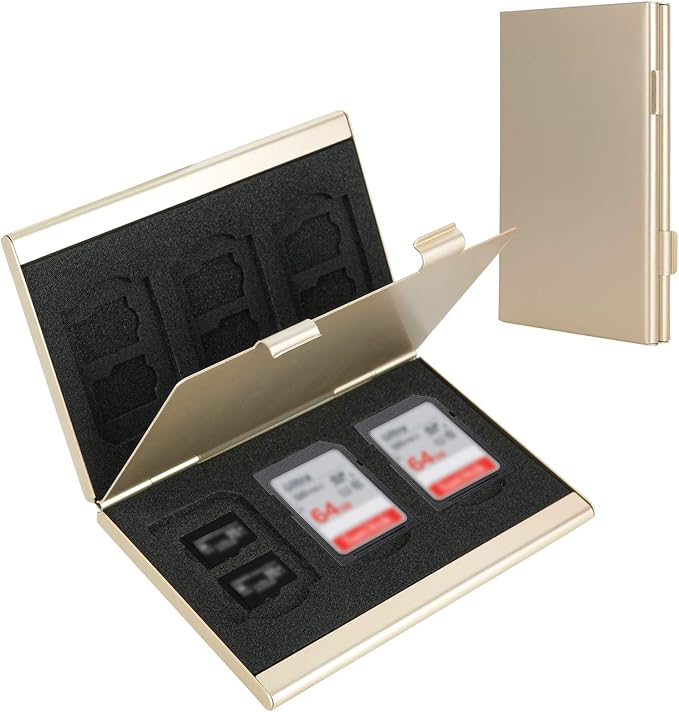 SD Card Holder, SD Card Case, LAVILI CF Memory Card Holder Case Aluminum Alloy by LAVILI
