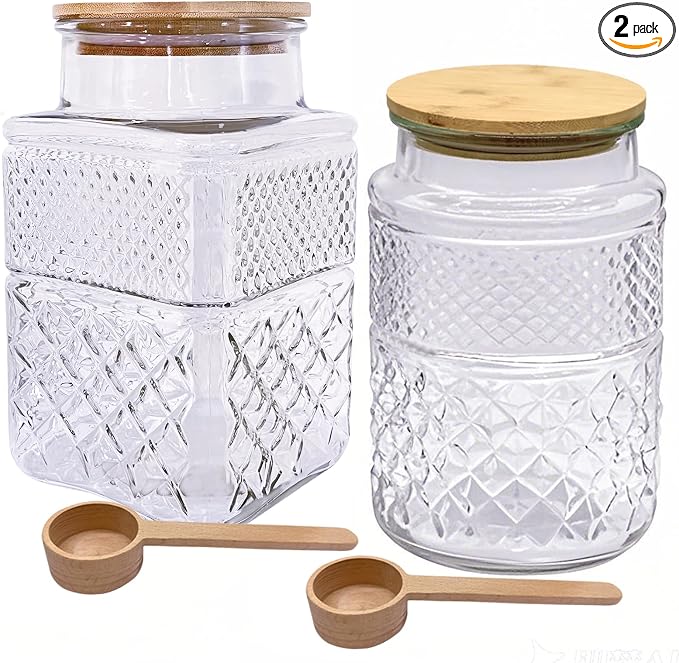 Viovian 60 OZ Vintage Glass Jar by Viovian