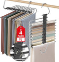 Upgrade 9 Layers Pant Hangers Space Saving, Non Slip Stainless Steel by Besslly