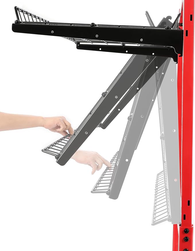 Auto Body Parts Storage Rack 3 Shelf Cart Storage Rack Stand - Image 8