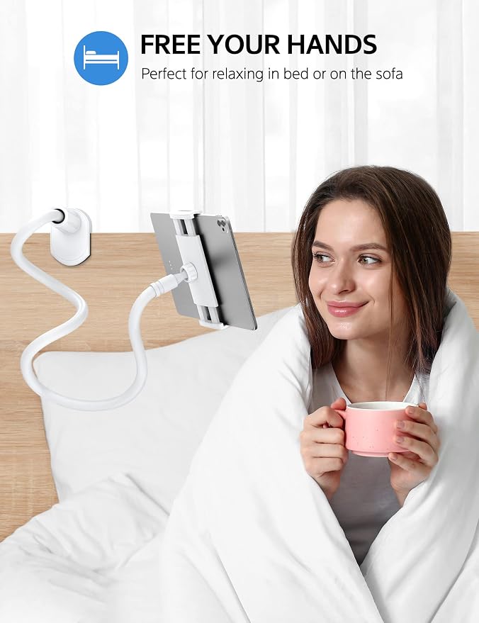 SHAWE Gooseneck Tablet Holder Phone Stand, Flexible Tablet Mount - Image 7