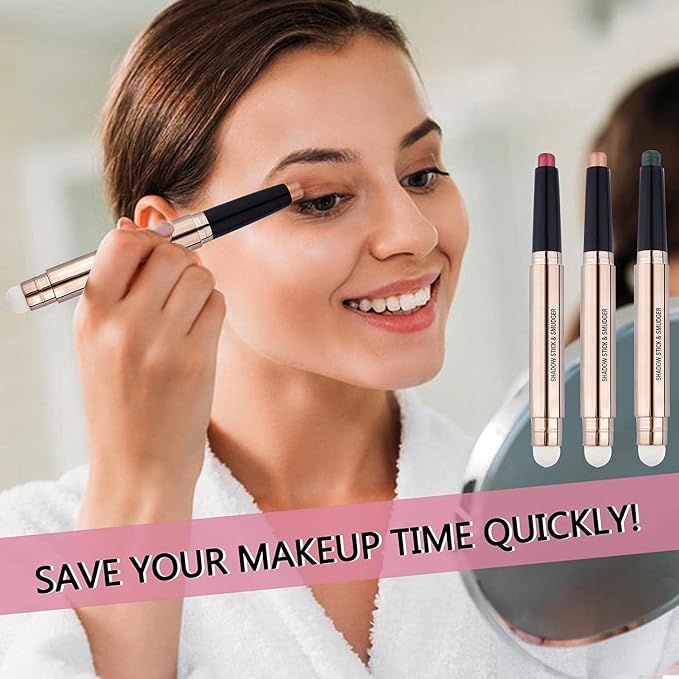 Romantic Red Eyeshadow Stick Makeup, Highlighter Matte Cream Eye Shadow Pencil - Image 2