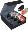 AOBOPLE 3200+ Trading Card Storage Box with Magnetic Closure, PU