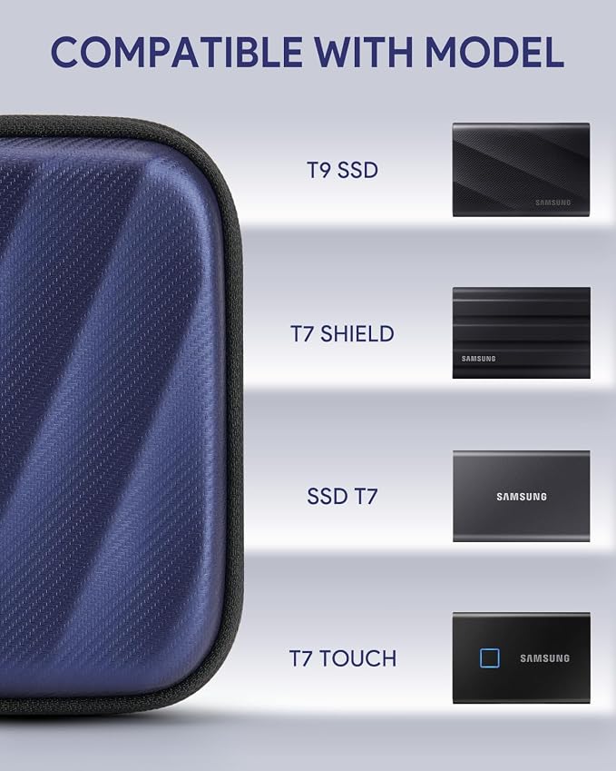 SSD Hard Case Compatible with Samsung T9/T7 Shield/T7 Portable SSD Drive USB 4TB - Image 3
