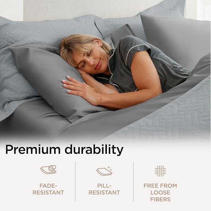 Threadmill California King Sheet Sets |Certified American Supima Cotton Sheets - Image 4