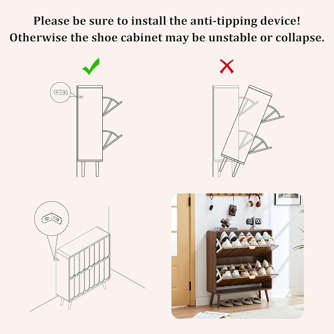 Shoe Storage Cabinet for Entryway - Image 6