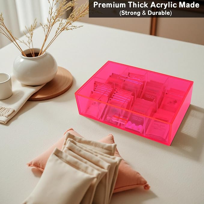 Acrylic Tea Bag Organizer and Storage Box Stackable Tea Bag Holder - Image 6