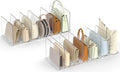 Bag & Purse Organizer for Closet: Adjustable Clear Handbag Storage Shelf by SortNStore