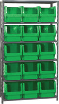 Quantum Storage Systems MSU-533GN Solid Heavy Duty 6 Shelves 15 MAGNUM Green by QuantumStorageSystems