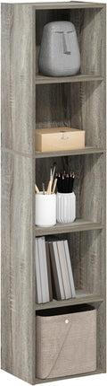 Furinno PASIR Book Shelf, 5-Tier Modern Bookshelf, Open Shelves Bookcase 9 x 12 by Furinno-FitsYourSpaceFitsYourBudget