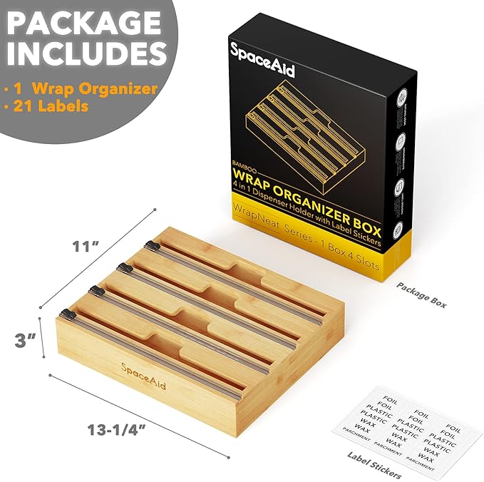 SpaceAid WrapNeat 4 in 1 Wrap Dispenser - Image 2
