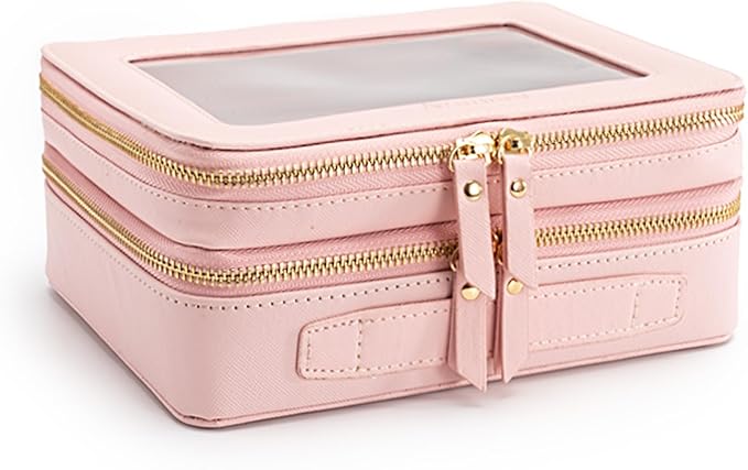 Aveniee XL Clear Makeup Organizer, Double Layer Travel Cosmetic Case - Image 7