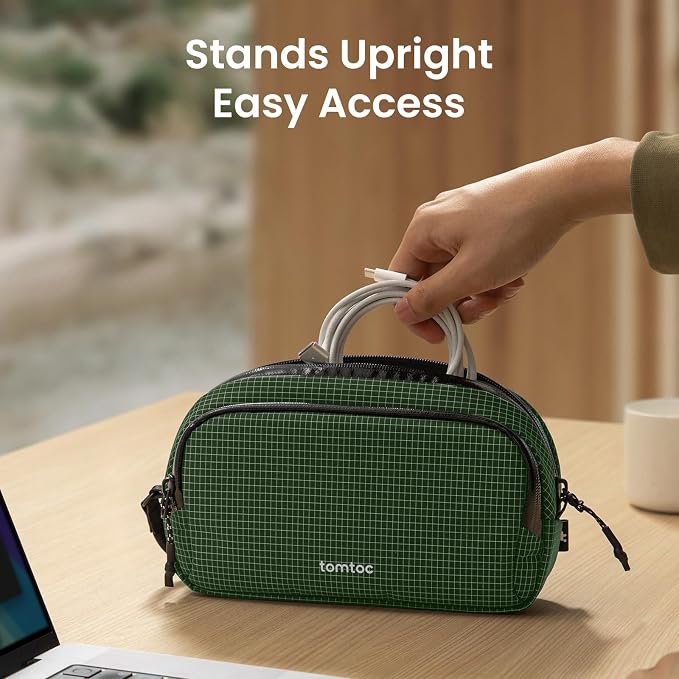 tomtoc Electronic Organizer Travel Case Performance, Water Resistant Dual - Image 4