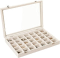 Frebeauty Velvet Jewelry Tray, 35 Grid Jewelry Organizer by Frebeauty