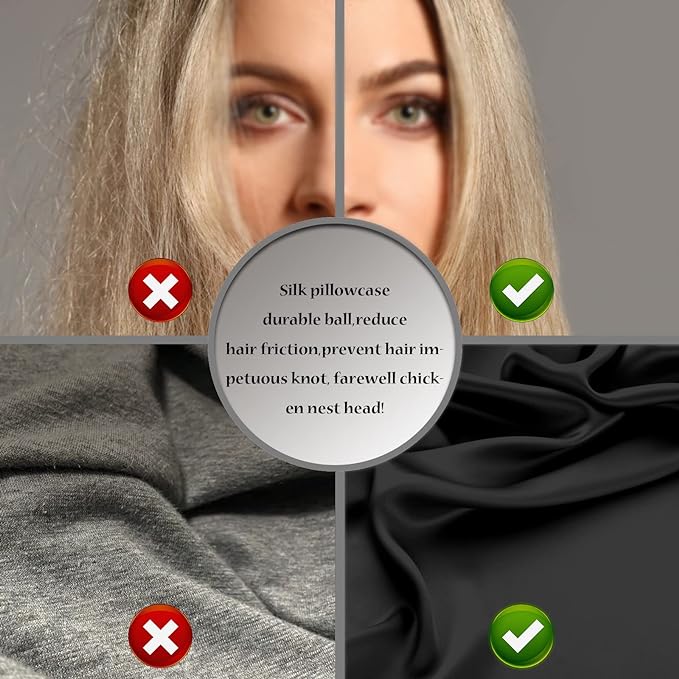 Silk Pillowcase for Hair and Skin, Breathable and Sliky 100% Silk Pillowcases - Image 5
